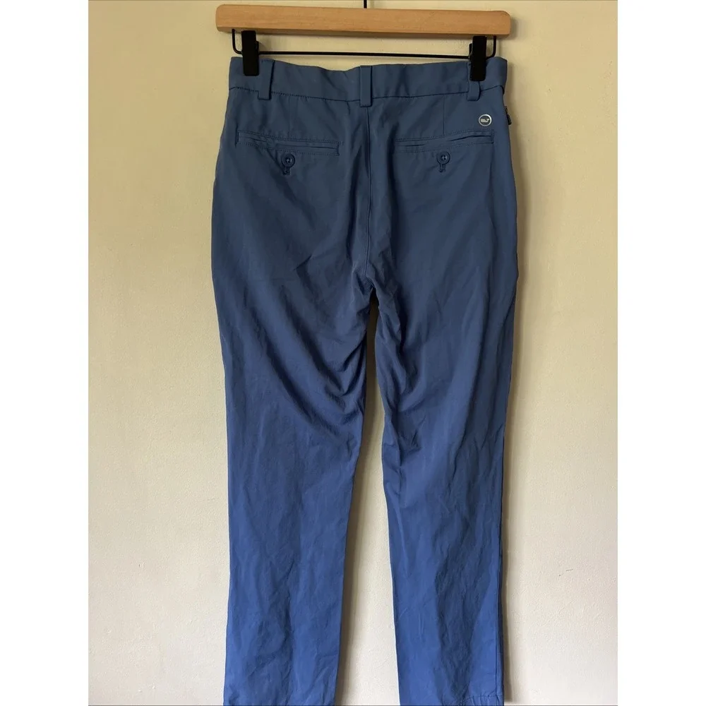 Vineyard Vines Boys Performance On-The-Go Pants Size 14 Blue Chino OTG